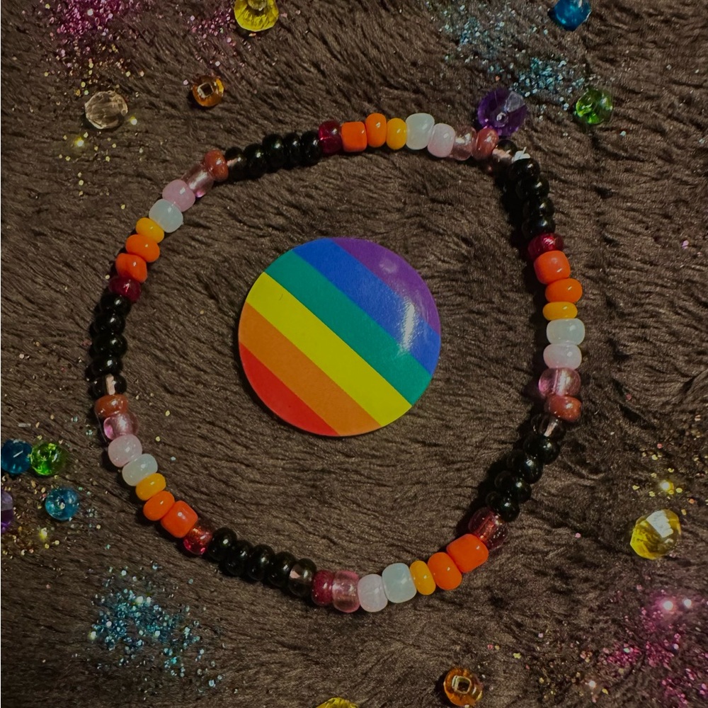 WLW pride beaded bracelet